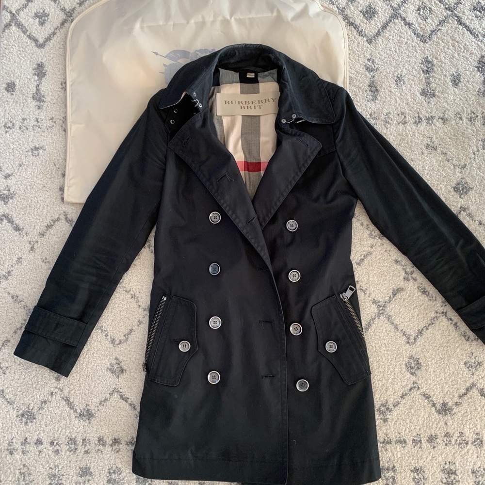 Burberry Brit Belted Trench Coat